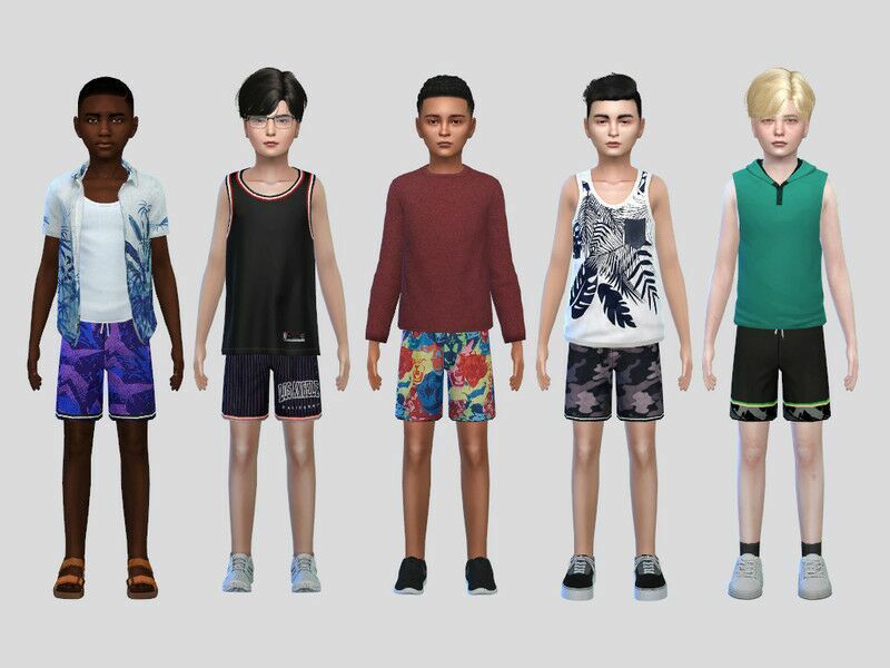 Fashion Shorts Boys Sims 4 CC