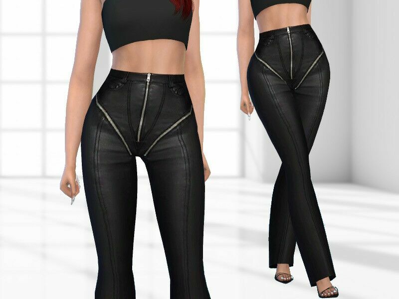 Faux Leather Pants Sims 4 CC