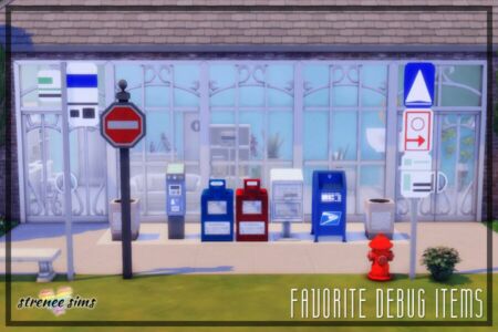 Favorite Debug Items SET 1 Sims 4 CC