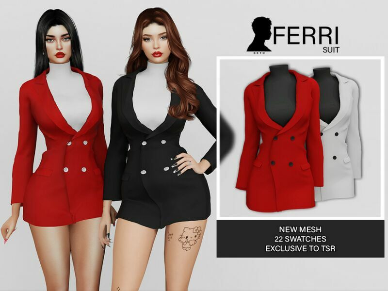 Ferri (Suit) Sims 4 CC