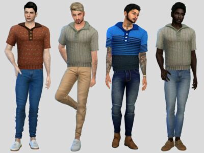 Fisherman Polo Shirt Sims 4 CC