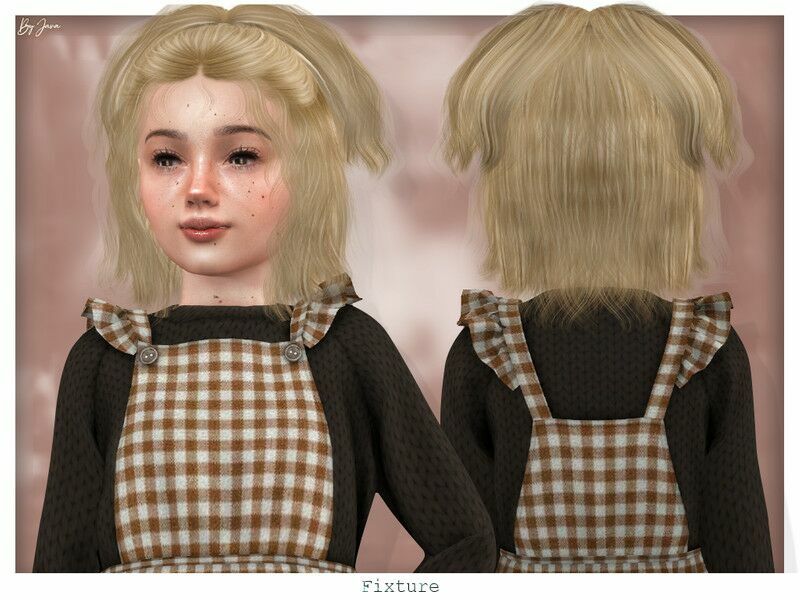 Fixture (Child Hairstyle) By Javasims Sims 4 CC