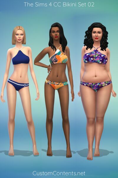 Floral Swimwear Sims 4 CC