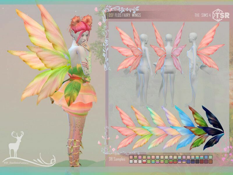 Flos Fairy Wings By Dansimsfantasy Sims 4 CC