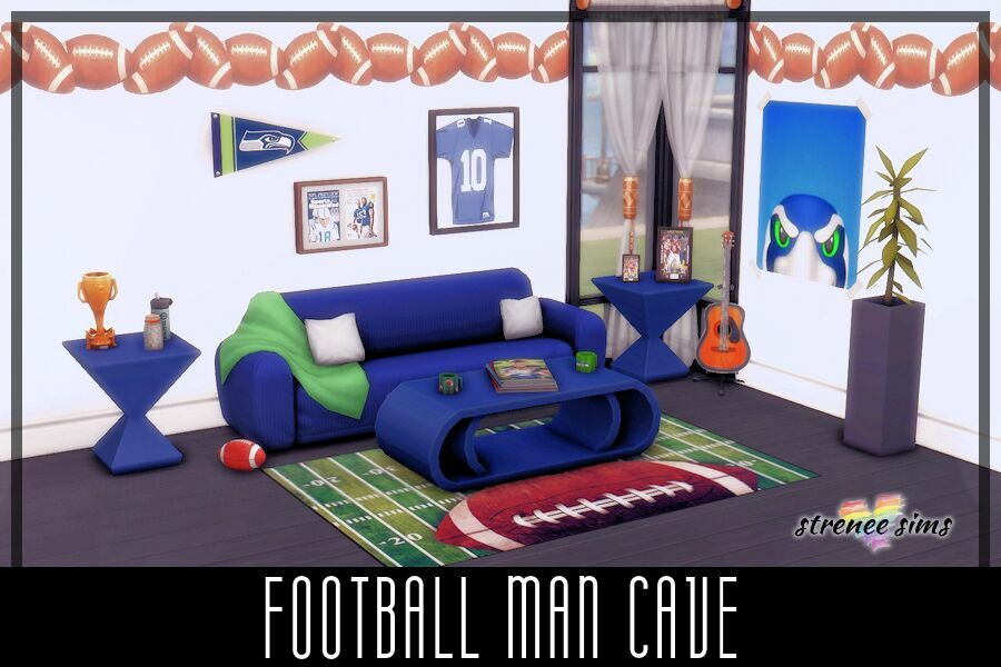 Football MAN Cave Sims 4 CC