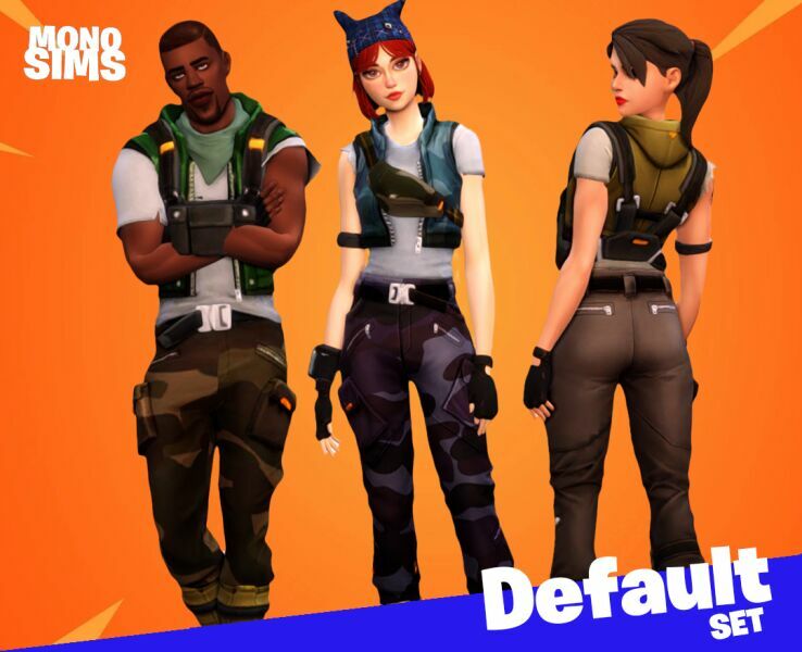 Fortnite Default SET Sims 4 CC