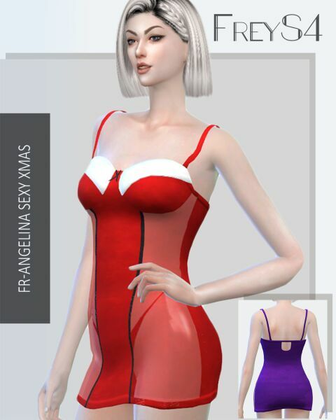 Fr_Angelina Sexy Xmas Sims 4 CC