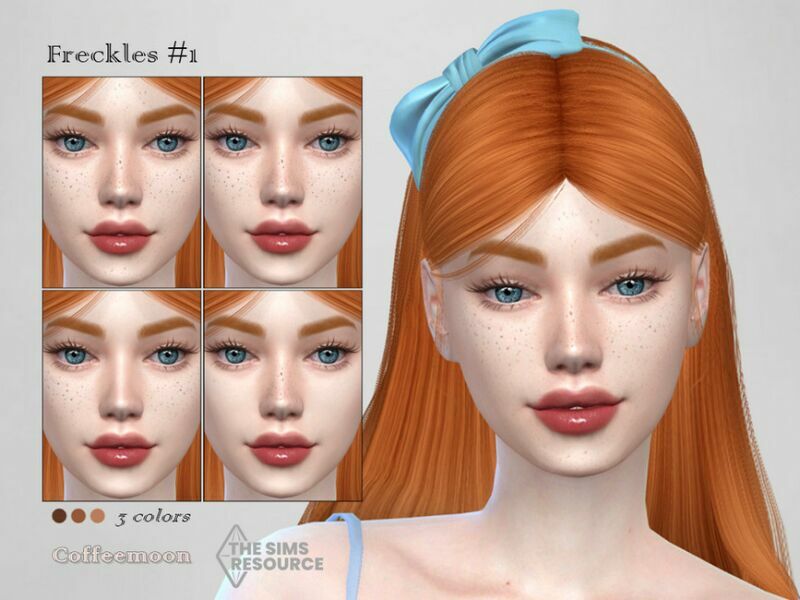 Freckles N1 (Skin Detail) By Coffeemoon Sims 4 CC