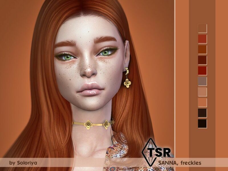 Freckles Sanna By Soloriya Sims 4 CC