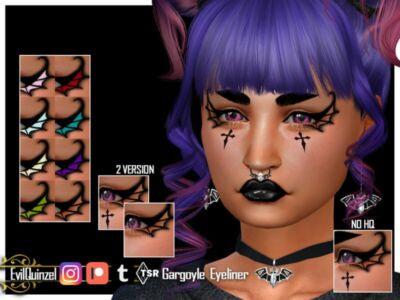 Gargoyle Eyeliner By Evilquinzel Sims 4 CC