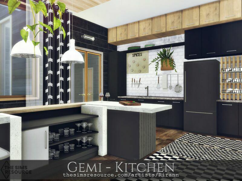 sims 4 cc gemi kitchen tsr cc only by rirann 2