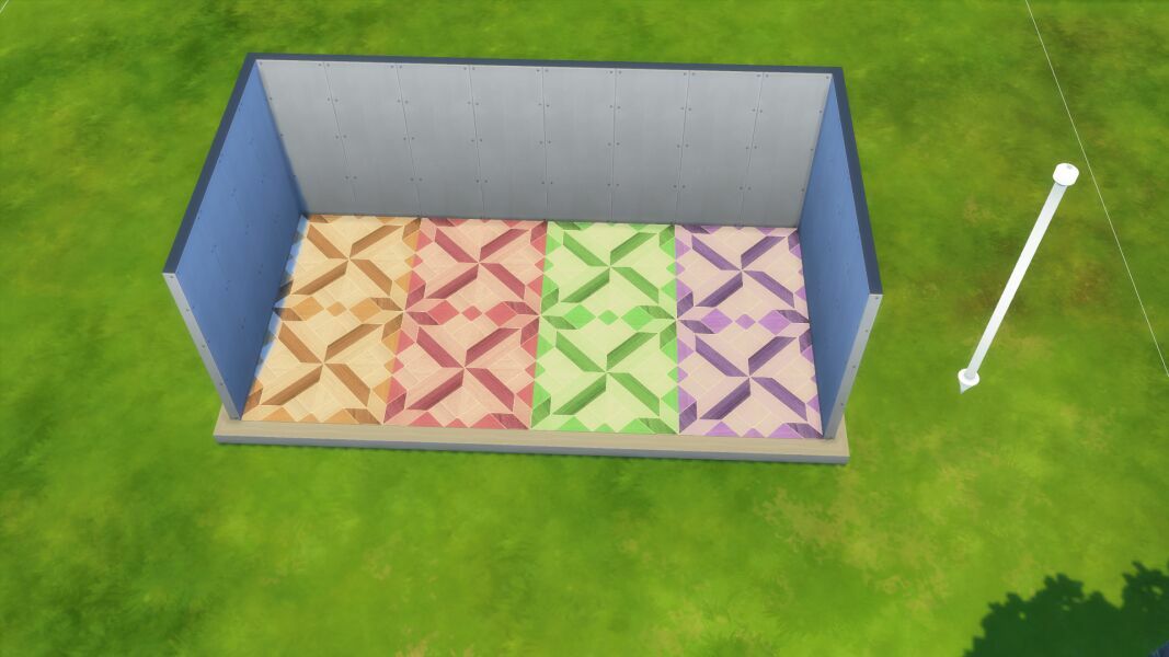 Geometric Wooden Floor Pattern By Simmerjames2020 Sims 4 CC