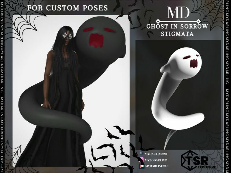 Ghost In Sorrow Stigmata – Halloween 2022 By Mydarling20 Sims 4 CC