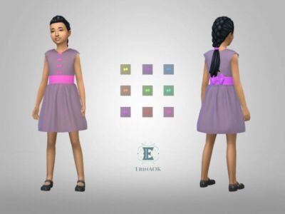 Girl’S Dress 0507 By Erinaok Sims 4 CC