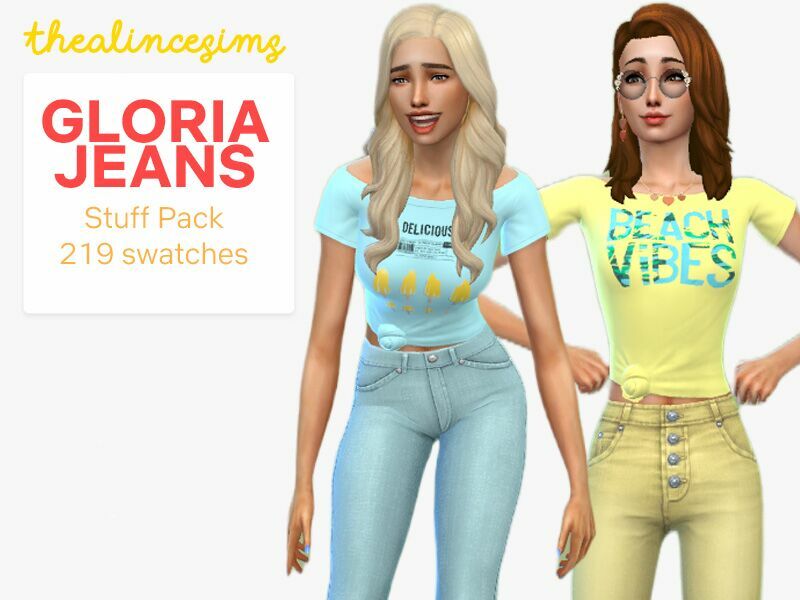 Gloria Jeans Stuff Pack (T-Shirts) (Updated) By Thealincesims Sims 4 CC