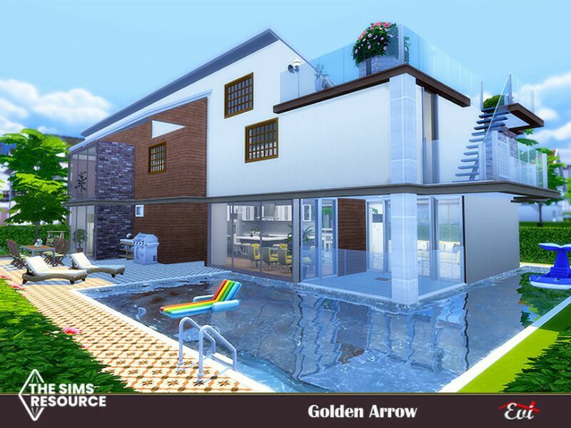 Golden Arrow _TSR Only CC By EVI Sims 4 CC