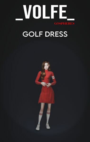 Gospheres Golf Dress Sims 4 CC