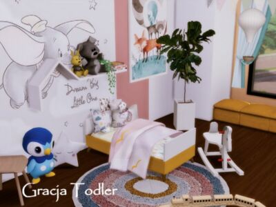 Gracja Todler Room | Only TSR CC By Genkaiharetsu Sims 4 CC