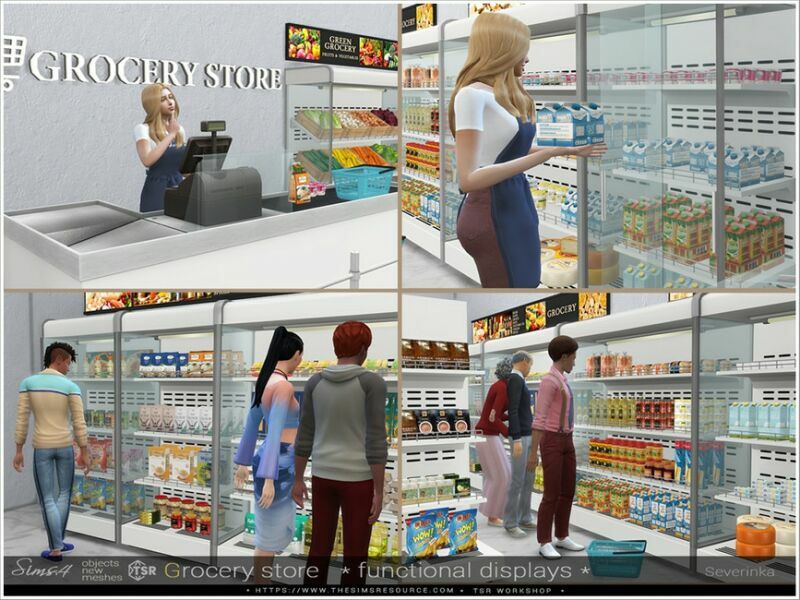 sims 4 cc grocery store pt i by severinka 6