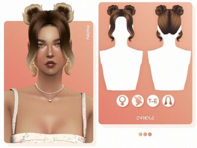 Hailey Hairstyle By Enriques4 Sims 4 CC