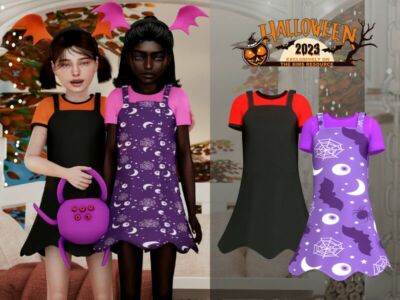 Halloween Dress 2023 By Couquett Sims 4 CC