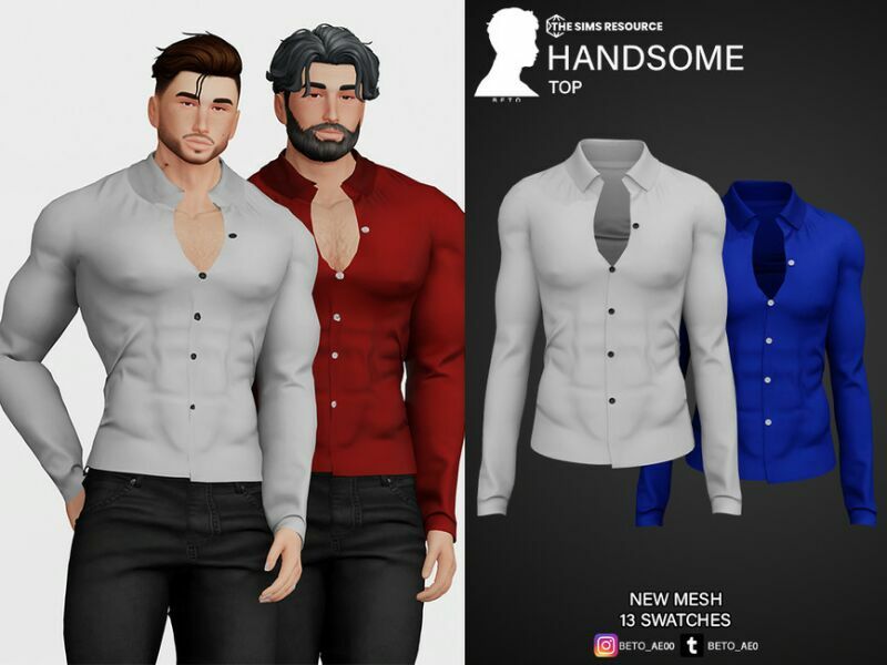 Handsome (TOP) Sims 4 CC