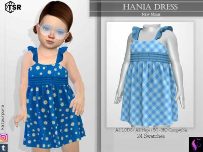 Hania Dress By Katpurpura Sims 4 CC