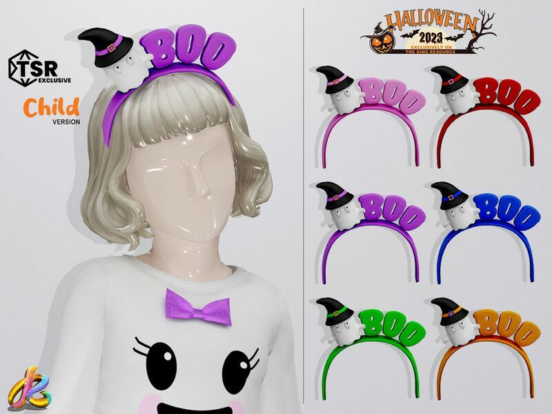 Headband 255 – Halloween Collection – Child Version By Robertaplobo Sims 4 CC