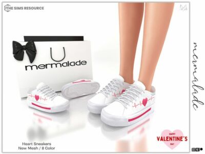 Heart Sneakers (Female) S298 Sims 4 CC