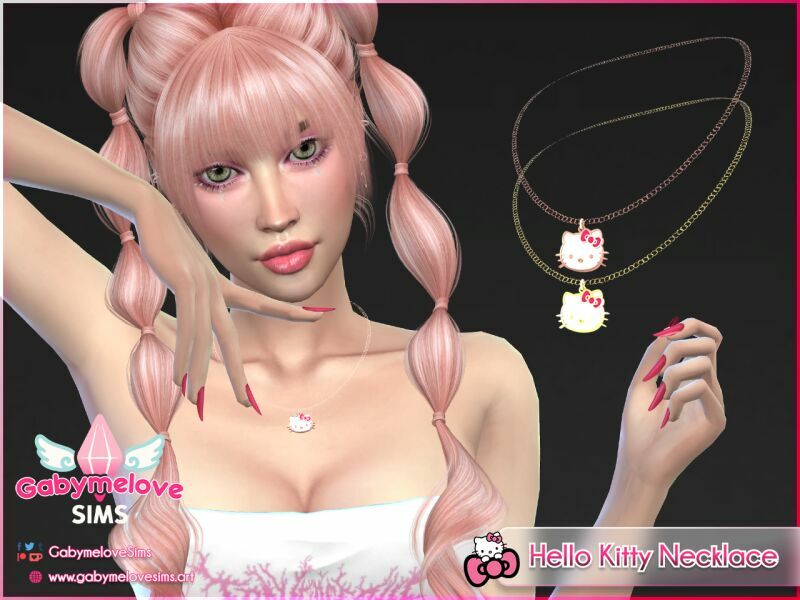 Hello Kitty Necklace Sims 4 CC