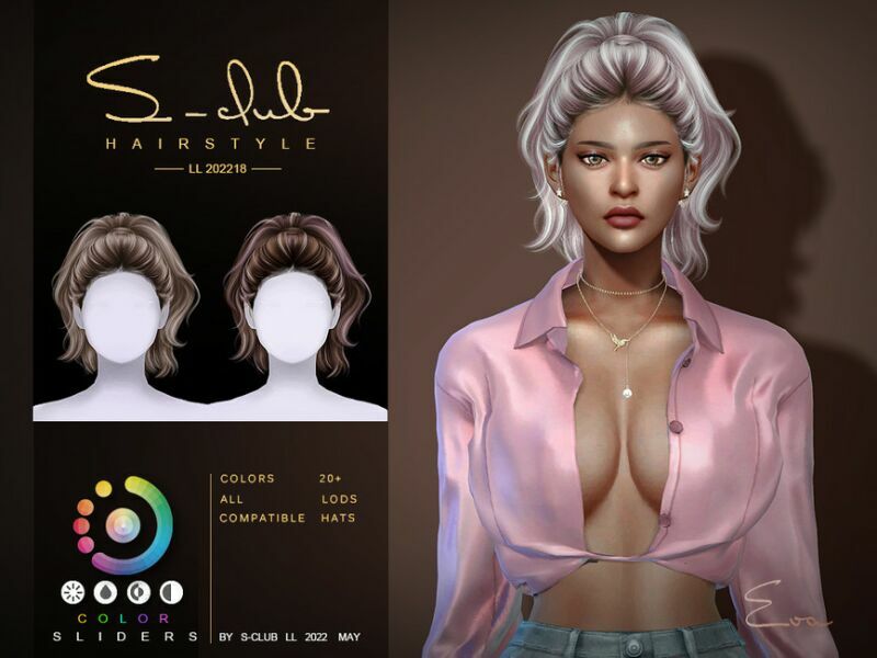 sims 4 cc high ponytail hairstyleeva by s club 2