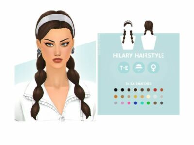 Hilary Hairstyle By Simcelebrity00 Sims 4 CC