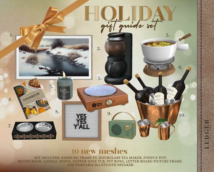 Holiday Gift Guide SET Sims 4 CC