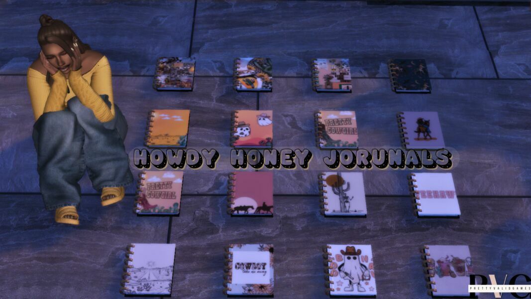 Howdy Honey Journals By Prettyvalidgames Sims 4 CC