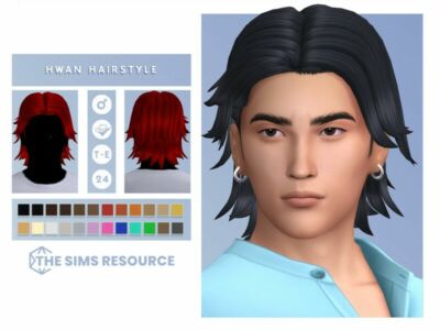 Hwan Hairstyle By Oranostr Sims 4 CC