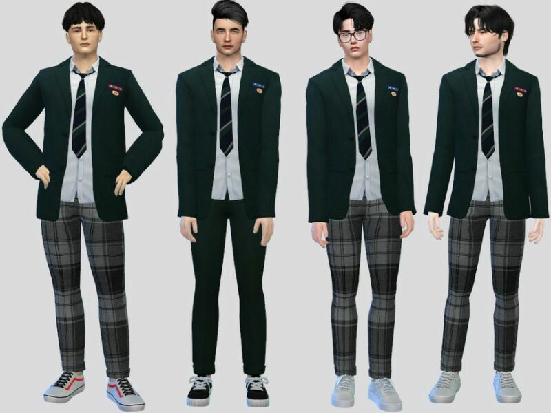 Hyosan High Uniform Suhyeok By Mclaynesims Sims 4 CC