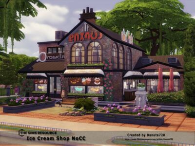 ICE Cream Shop By Danuta720 Sims 4 CC