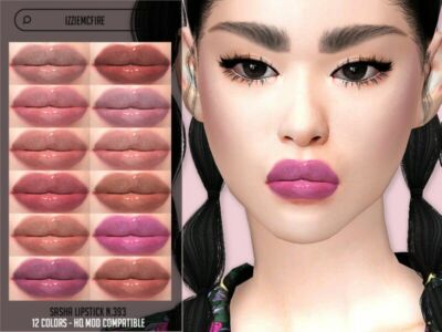 IMF Sasha Lipstick N.393 By Izziemcfire Sims 4 CC