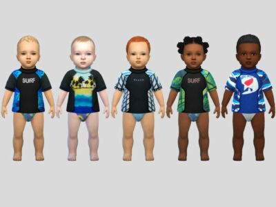 Infant Rash Guard Shirt Sims 4 CC