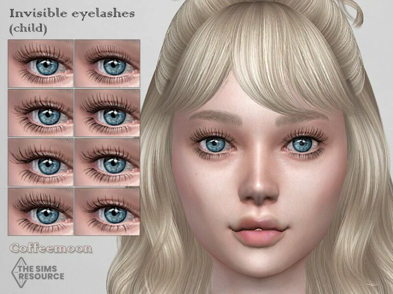 sims 4 cc invisible eyelashes all ages by coffeemoon 2