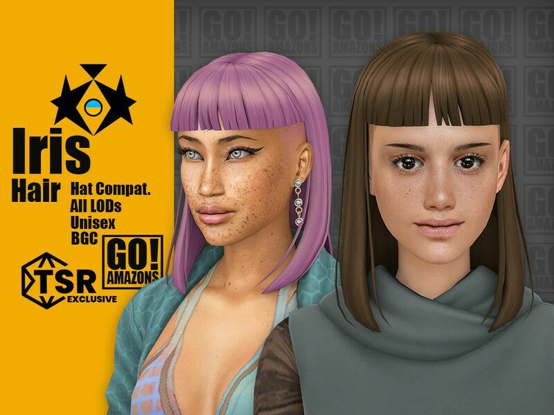 Iris Hair Sims 4 CC