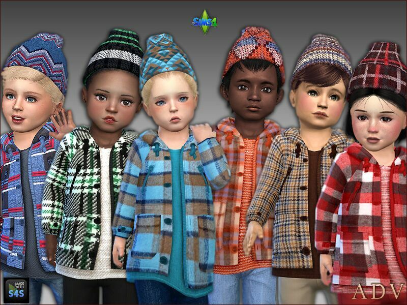 Jackets And Hats For Toddlers Sims 4 CC