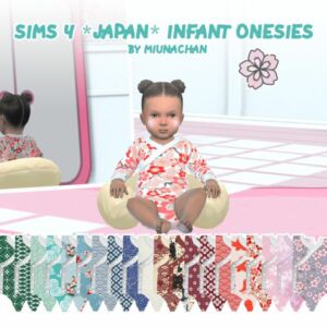 *Japan* Infant Onesies ♥ By Miunachan Sims 4 CC