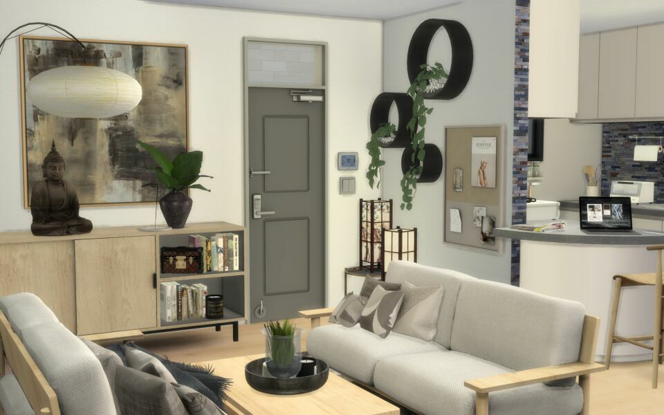 sims 4 cc japanese apartment cc build 2