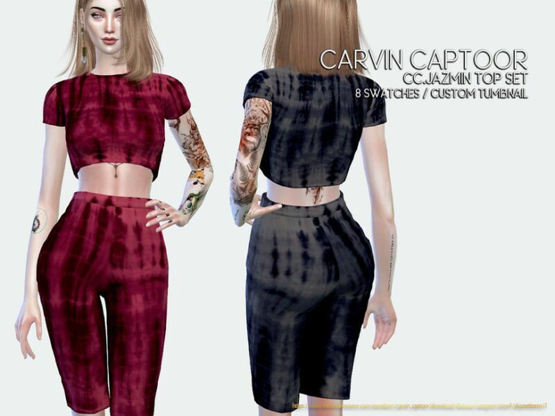 Jazmin TOP SET Sims 4 CC