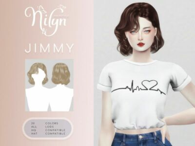 Jimmy Hair – NEW Mesh / Female Sims 4 CC