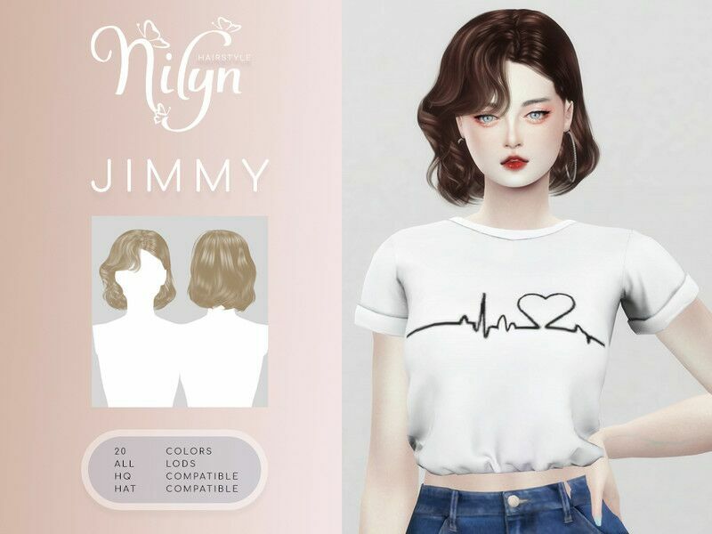 Jimmy Hair – NEW Mesh / Female Sims 4 CC