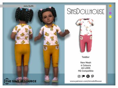 Julia Outfit By Simsdollhouse Sims 4 CC