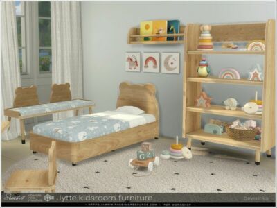 Jytte Kidsroom Furniture By Severinka_ Sims 4 CC