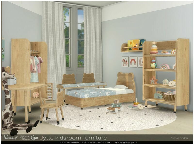 sims 4 cc jytte kidsroom furniture by severinka 2